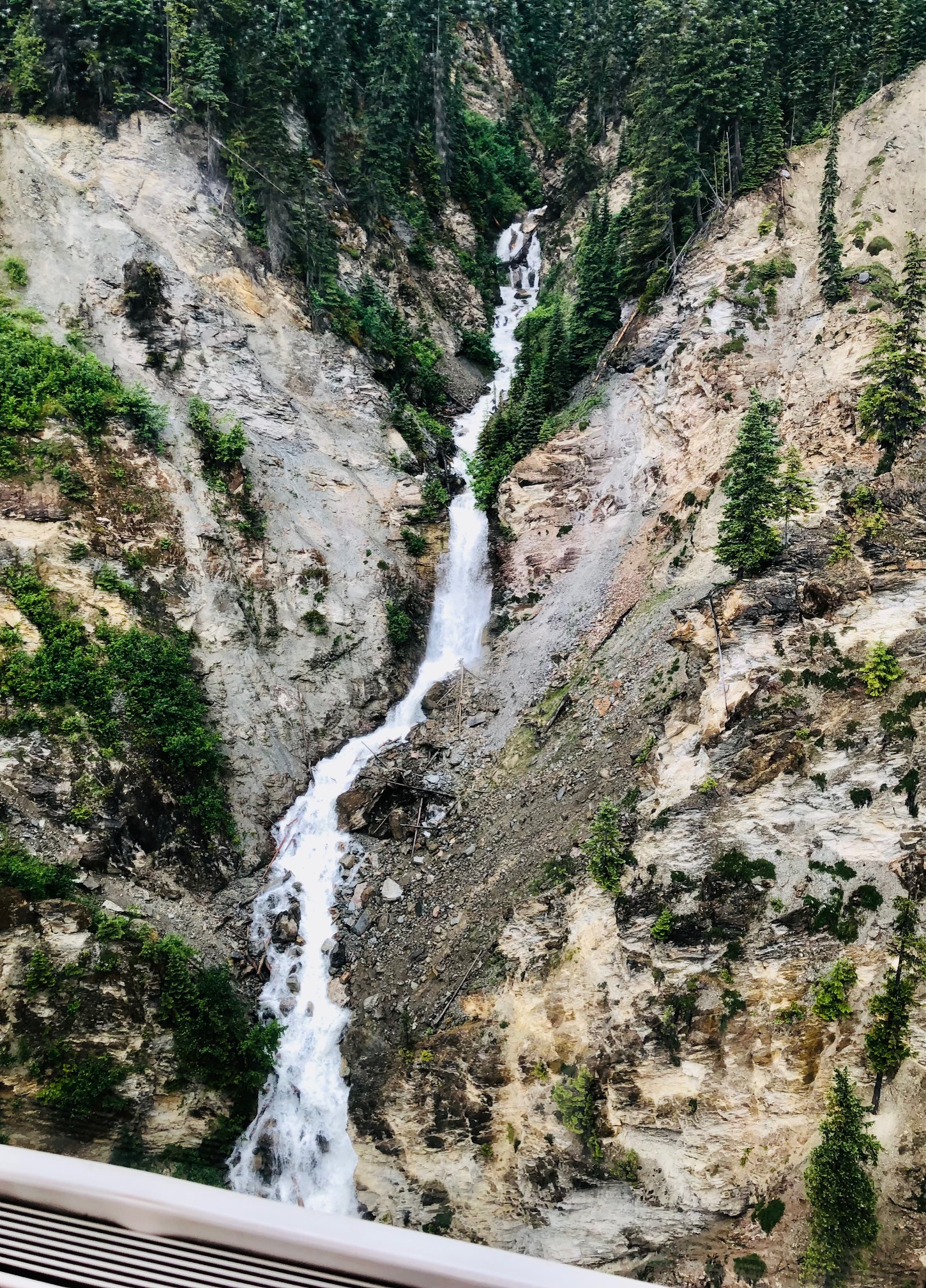 Amazing Waterfalls along the way.